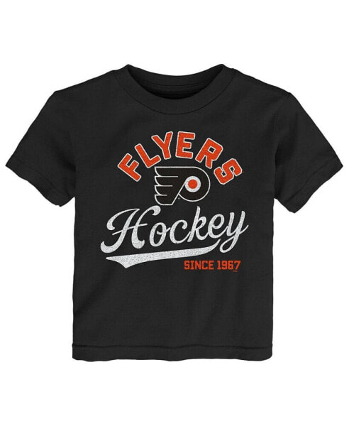 Toddler Boys and Girls Black Philadelphia Flyers Take the Lead T-shirt