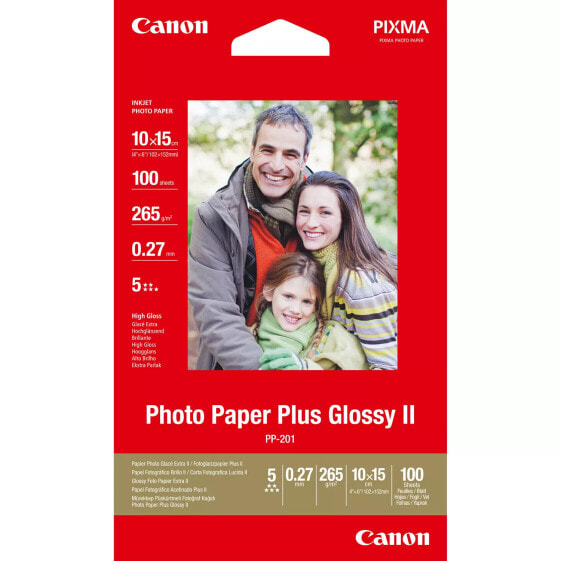 Canon BJ Media PH Paper PP-201 4x6 100SH Photo 100 sheets - Photo Paper