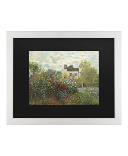 Claude Monet The Artist's Garden in Argenteuil Matted Framed Art - 20" x 25"