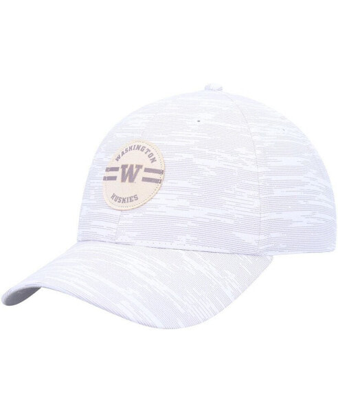 Men's White Washington Huskies Streaker Adjustable Hat