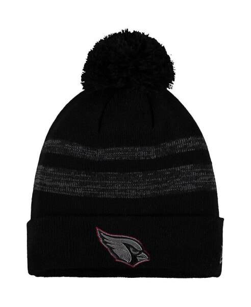 Men's Black Arizona Cardinals Dispatch Cuffed Knit Hat with Pom