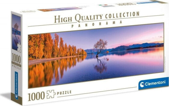 Clementoni Puzzle 1000el panorama Widok na jezioro Wanaka Tree 39608