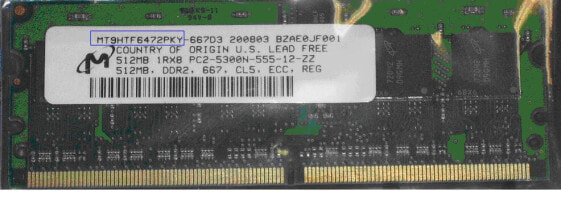 Intel AXXMINIDIMM512 - 0.5 GB - 1 x 0.5 GB - DDR2