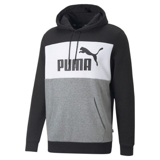 Puma Essentials Colorblock Pullover Hoodie Mens Size XS Casual Outerwear 670168