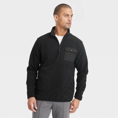 Men's Quarter-Zip Fleece Sweatshirt - Goodfellow & Co