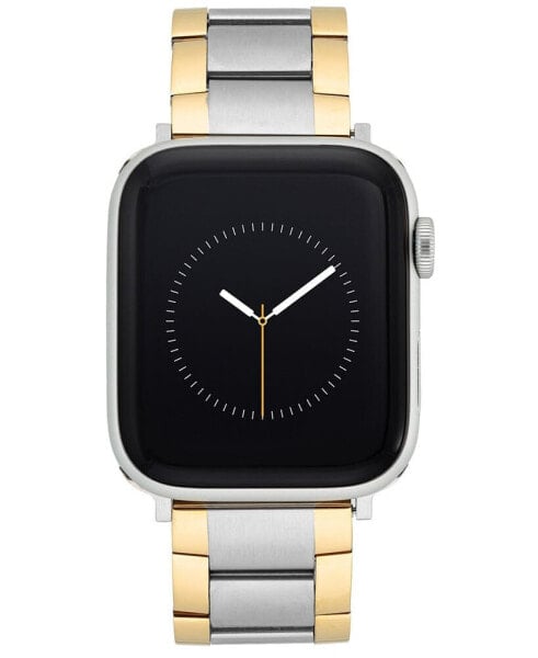 Ремешок для часов Vince Camuto модель Silver-Tone and Gold-Tone из нержавеющей стали, совместим с Apple Watch 42мм, 44мм, 45мм, Ultra, Ultra2