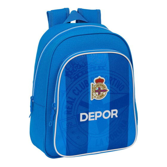 Школьный рюкзак R. C. Deportivo de La Coruña Синий 27 x 33 x 10 cm