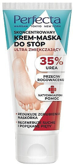 Intensiv weichmachende und regenerierende Creme-Fußmasake mit Urea