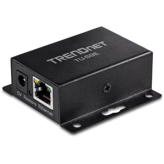 TRENDnet TU-S9E - RJ-45 - RS-232 - Female - RS-232 - Black - Passive