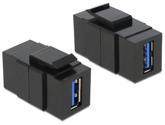 Delock 86369 - Black - USB 3.0 A - USB 3.0 A - 35.2 mm - 17.1 mm - 22.3 mm