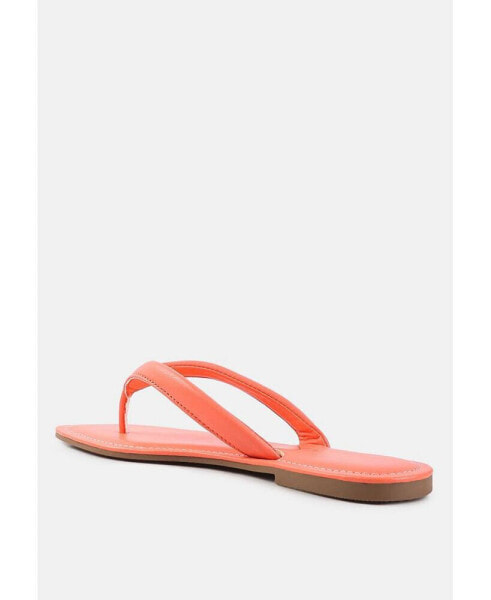 Tolpo Square Toe Thong Flats