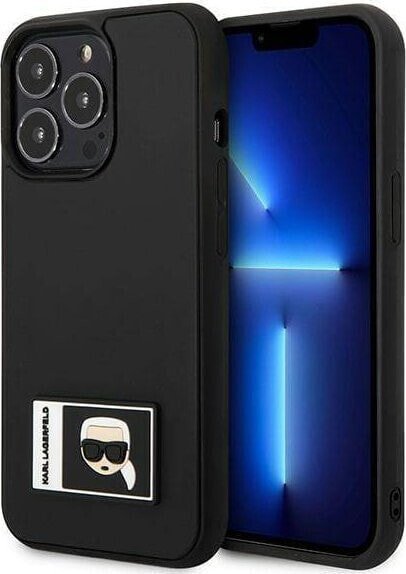 Karl Lagerfeld Etui Karl Lagerfeld do iPhone 13 Pro / 13 6,1" czarny/black hardcase Ikonik Patch