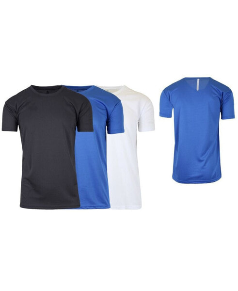 Men's Short Sleeve Moisture-Wicking Quick Dry Performance Tee, Pack of 3