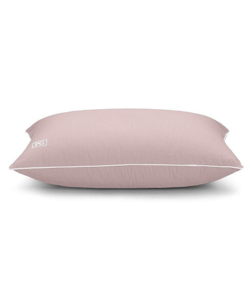 Down Alternative Pillow and Removable Pillow Protector, Standard/Queen Pink