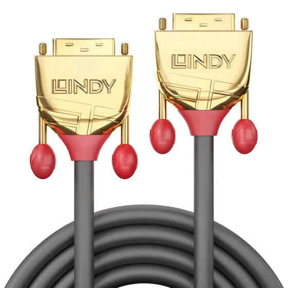 Lindy 36200 DVI кабель 0,5 m DVI-D Серый