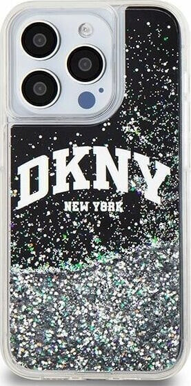 DKNY DKNY Liquid Glitter Big Logo - Etui iPhone 13 Pro (czarny)