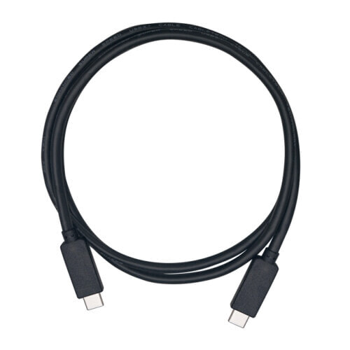 QNAP USB3.1 GEN2 10G 1.0M TYPE-C TO TYPE-C CABLE - 1 m - USB C - USB C - USB 3.2 Gen 2 (3.1 Gen 2) - 10000 Mbit/s - Black