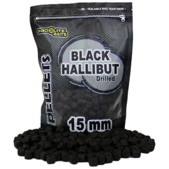 Прикормка пропитанная PRO ELITE BAITS Drilled Black Hallibut 900 грамм