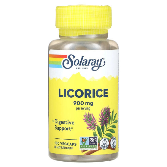 Licorice, 900 mg, 100 VegCaps (450 mg per Capsule)