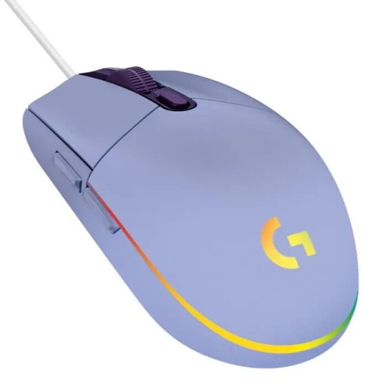 Kabelgebundene Gaming-Maus LOGITECH G G203 LIGHTSYNC RGB lila Farbe