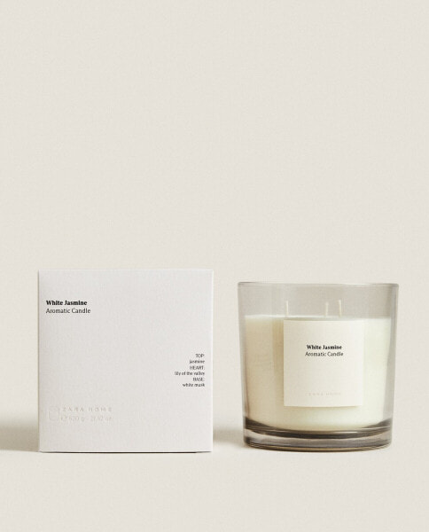 (620 g) white jasmine scented candle