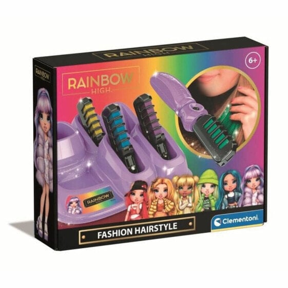 Временная краска Clementoni Rainbow High Парикмахерский набор для детей