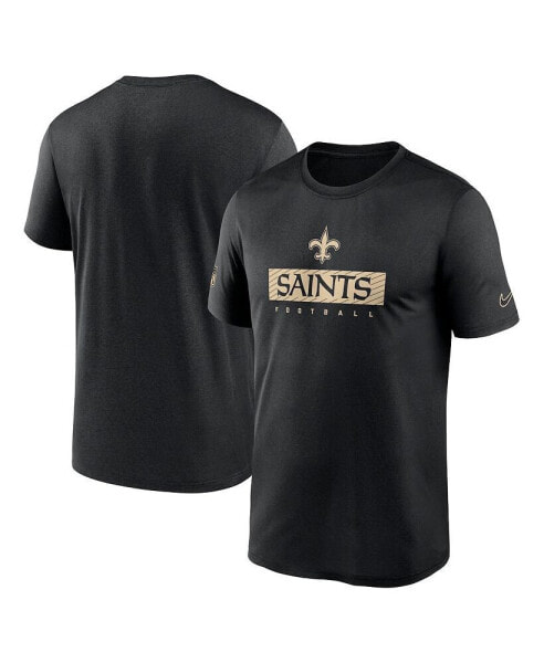 Men's Black New Orleans Saints Sideline Legend Performance T-Shirt