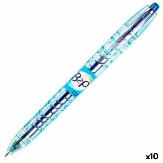 Gel pen Pilot B2P 07 Retractable Blue 0,4 mm (10 Units)