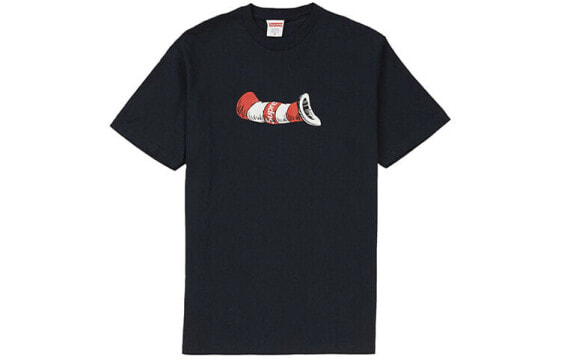 Футболка Supreme FW18 Cat in the Hat Tee Navy T SUP-FW18-1206