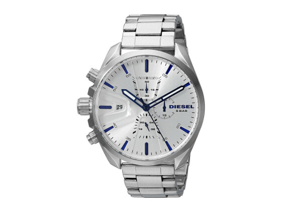 Мужские наручные часы с серебряным браслетом Diesel MS9 Chrono - DZ4473 MS9 Chrono - DZ4473