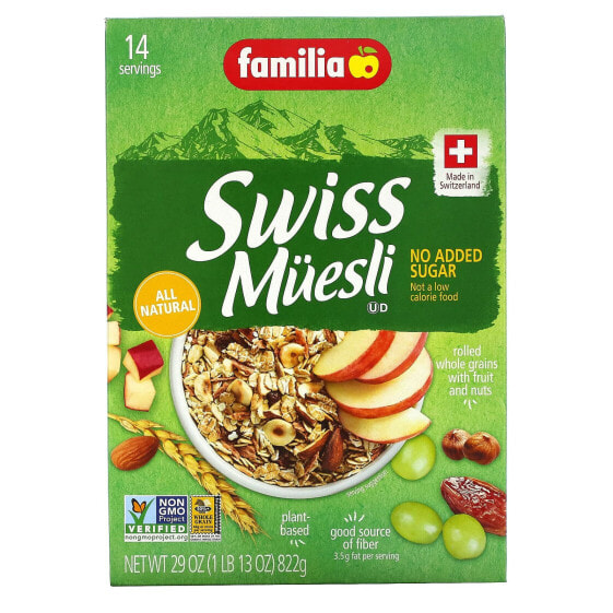 Swiss Muesli, Classic Rolled Wholegrains with Fruits & Nuts, 29 oz (822 g)