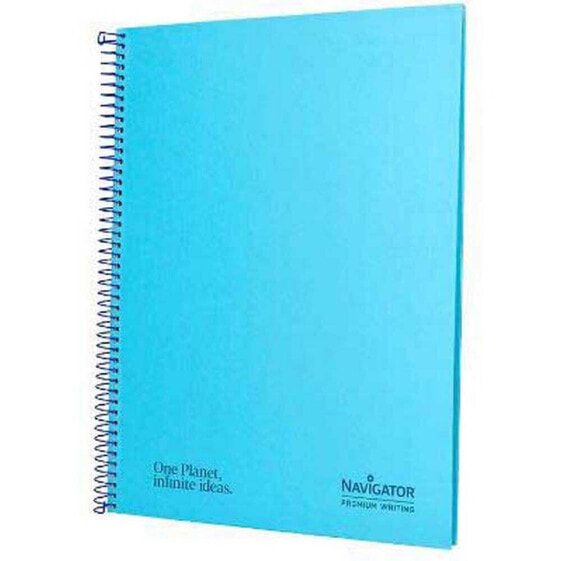 NAVIGATOR Spiral notebook A4 hard cover 80h 80gr square 4 mm with clear margin