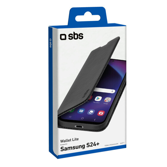 SBS Book Case Wallet Lite-Huelle für Samsung Galaxy S24+ schwarz