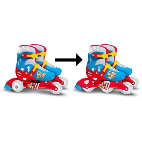 Zwei in einem Inline-Skates PAW PATROL PAT PATROUILLE 3 Rollen Tri-Skate und Roller aus Leinen verstellbare Gre 2730