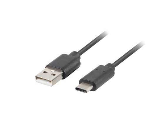 Кабель USB 2.0 Lanberg CA-USBO-20CU-0010-BK 1 м USB A - USB C 480 Мбит/с черный