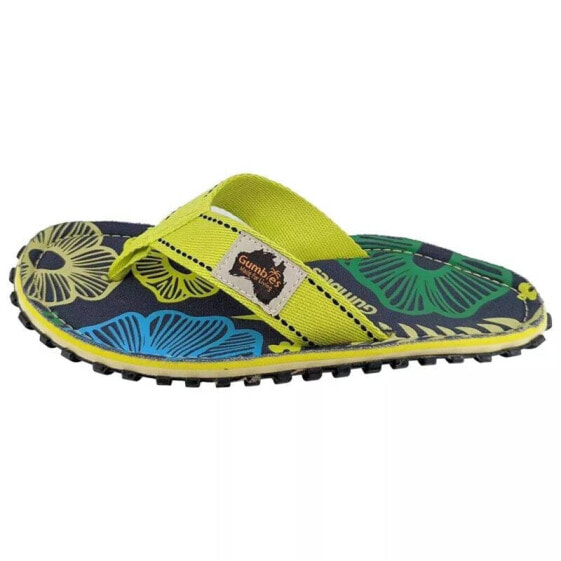 Flip-flops Gumbies Islander Pistachio Flowers GU-FFISL111