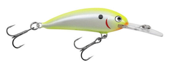 Bagley Balsa Shad 07 Lure, 2-3/4", 1/2oz, Silver Fluorescent Chartreuse