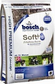Сухой корм для собак Bosch, PIES, для чувствительных, с курицей и бананом, 1 кг