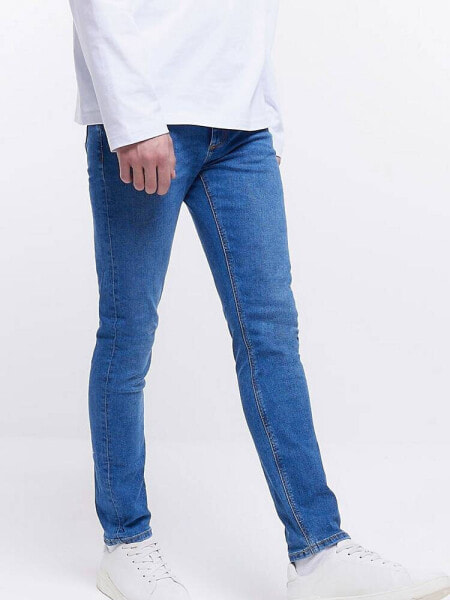 River Island skinny jean in mid blue