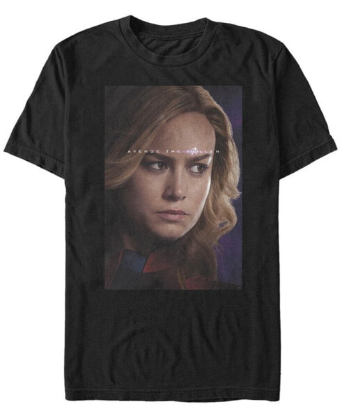 Marvel Men's Avengers Endgame Captain Marvel Avenge the Fallen, Short Sleeve T-shirt