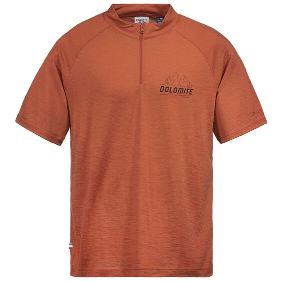 DOLOMITE Cristallo Merino Zip short sleeve T-shirt