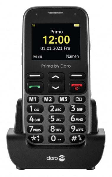 Мобильный телефон Doro Primo 218 - Bar - Single SIM - 5.08 см (2") - Bluetooth - 1000 mAh - Черный - Графит