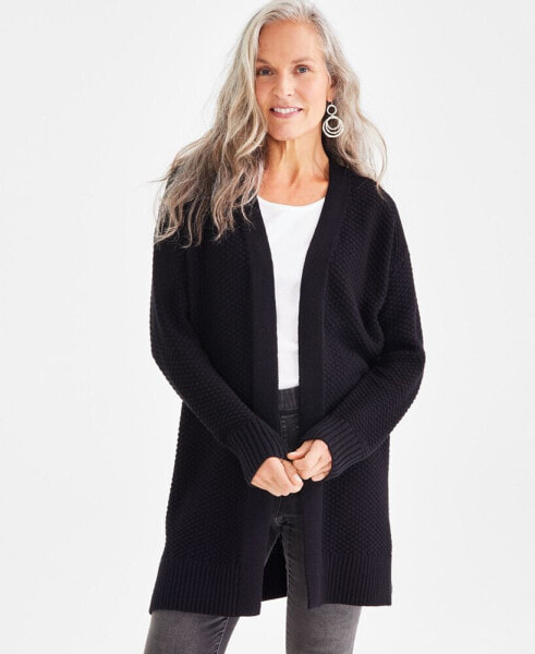 Women's Open-Front Long-Sleeve Cardigan, Created for Macy's