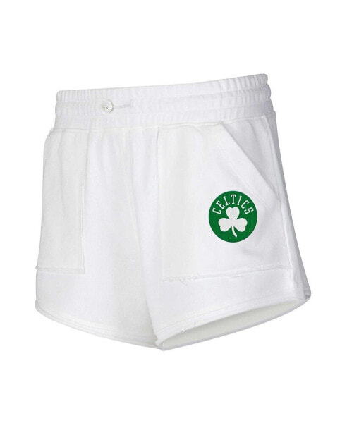 Women's White Boston Celtics Sunray Shorts