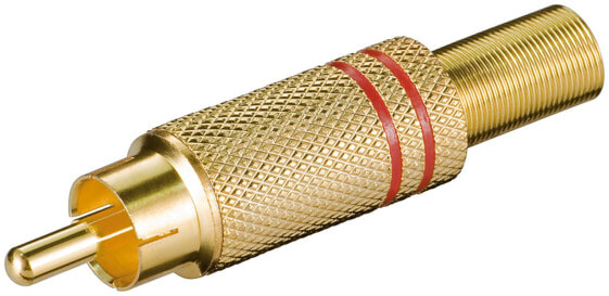 Wentronic RCA plug - RCA - Gold