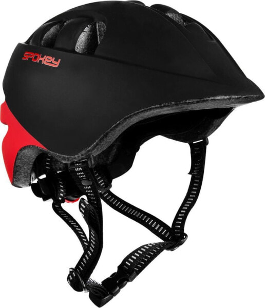 Шлем защитный Spokey детский CHERUB черный/красный р. 44-48 см (927783)