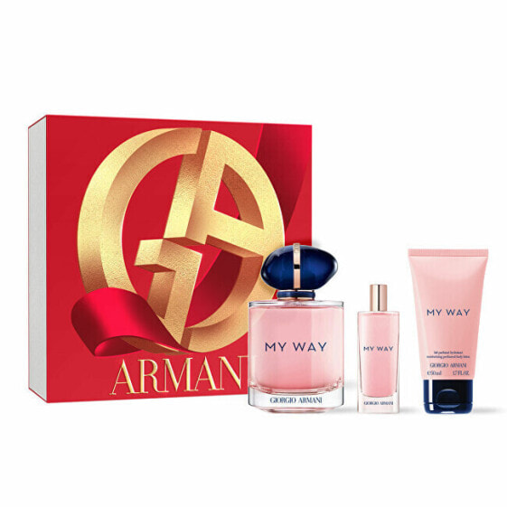 Парфюмерный набор Giorgio Armani My Way - EDP 90 мл + тело молочко 50 мл + EDP 15 мл