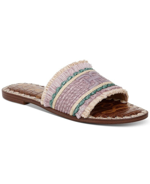 Georgia Raffia Slide Sandals