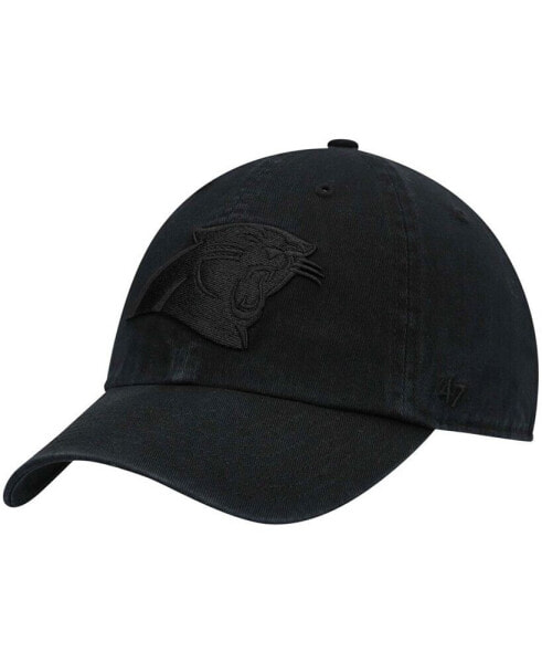 Men's Black Carolina Panthers Team Tonal Clean Up Adjustable Hat