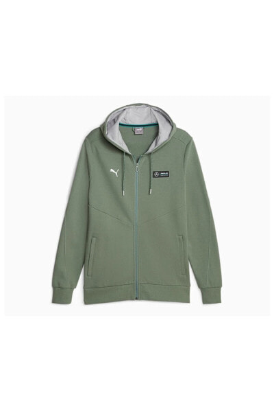 Mercedes Hooded Sweat Jacket Erkek Günlük Ceket 62114707 Yeşil